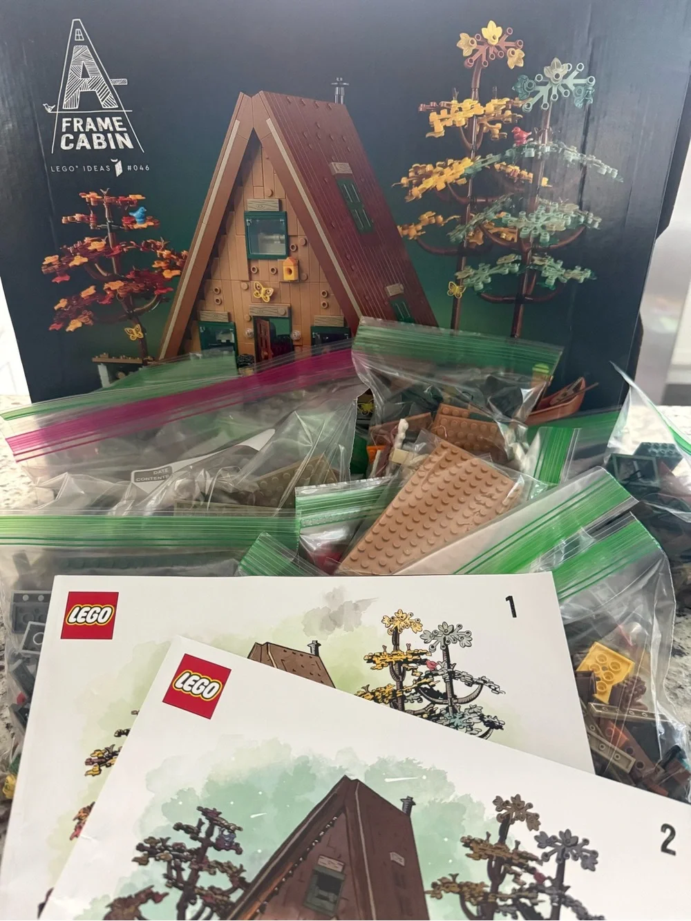 LEGO Ideas A-Frame Cabin 21338 RETIRED Complete w/ Box & Instructions